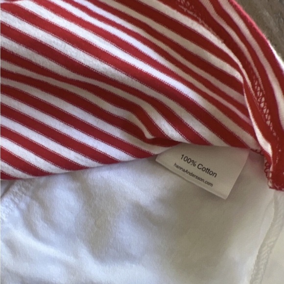 Hanna andersson red striped eyelet tee - Picture 4 of 6
